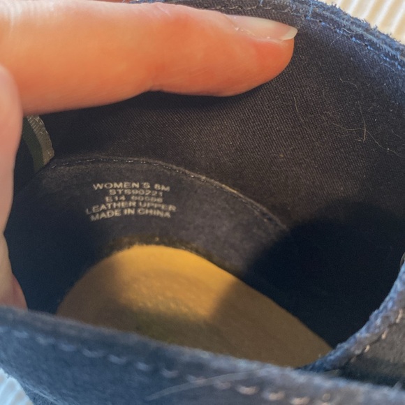 Sperry Navy Wedge Ankle Boots - Picture 7 of 7